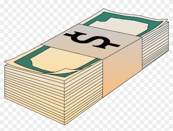 Money Clip Art Black And White - Stack Of Money Drawing