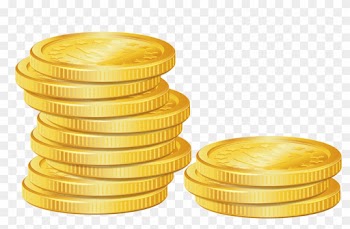 Money Clipart Transparent Png - Gold Coins Vector Png