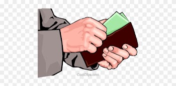Money Clipart Wallet - Putting Money In Wallet