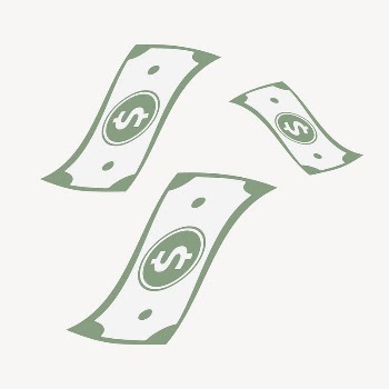 Money collage element, cute cartoon | Free Vector Illustration - rawpixel