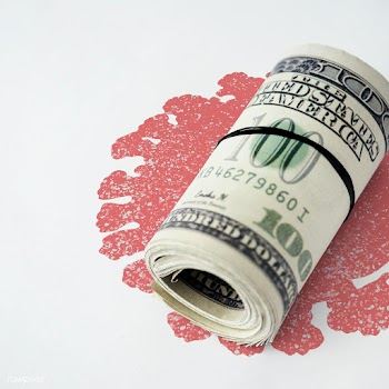 Money contaminated with coronavirus background | Free  photo - 2308756