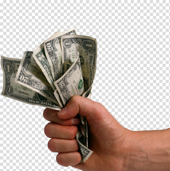 Money Dollars Coin Holding Hand HQ Image Free PNG
