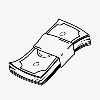 Money doodle collage element, cute | Free Vector Illustration - rawpixel