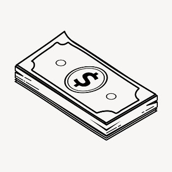 Money doodle collage element, cute | Free Vector Illustration - rawpixel