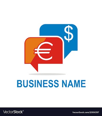  					Money exchange business logo vector image														