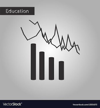 Money graph black and white style icon vector image