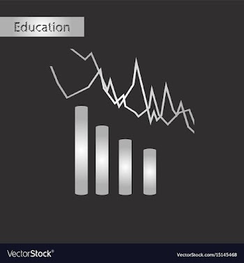 Money graph black and white style icon vector image