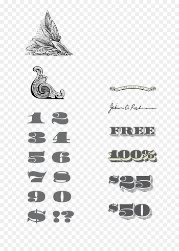 Money Ornament Finance Currency - Banknotes decorative elements 