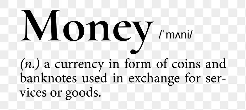 Money png dictionary word sticker, | Free PNG - rawpixel