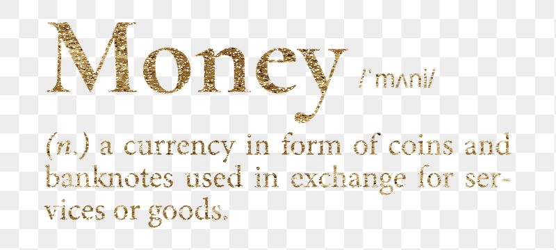 Money png dictionary word sticker, | Free PNG - rawpixel