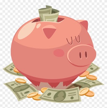 Money Saving Casino Finance Piggy Bank - Vector Graphics