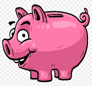 Money Saving Piggy Bank Clip Art - Desenho Porco De Dinheiro