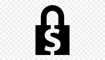 Money Security Lock Symbol Vector - Money Sign With A Lock