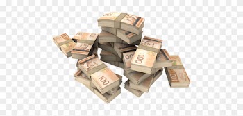Money Stack Png Download - Stacks Of Canadian Money Bills
