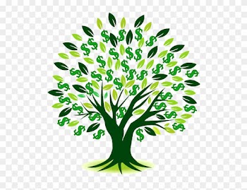 Money Stacks Black And White For Kids - Money Tree Transparent