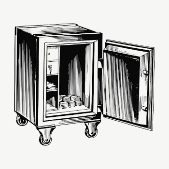 Money stored in a safe | Free PSD - rawpixel