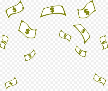 Money - Vector money rain PNG picture 