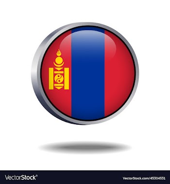 mongolia flag button