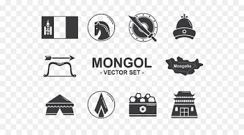 Mongolian People's Republic Mongol Empire Logo Mongols - conqueror flag 