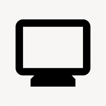 Monitor, hardware icon, filled style, | Free Icons - rawpixel