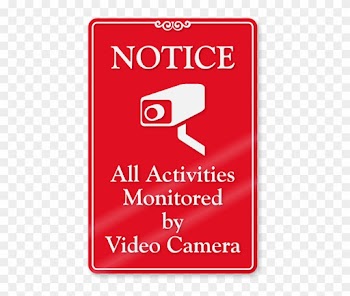 Monitored Video Camera - Sign