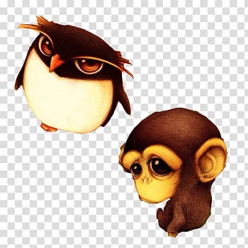 Monkey Animal, Penguin watercolor monkey small animals transparent background PNG clipart