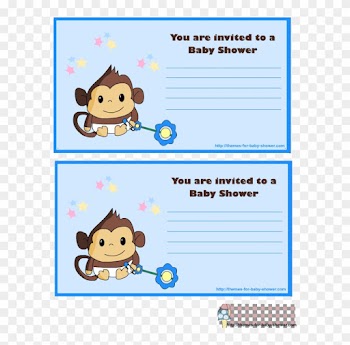 Monkey Baby Shower Kit For Baby Boys Invitations, Cards - Baby Shower