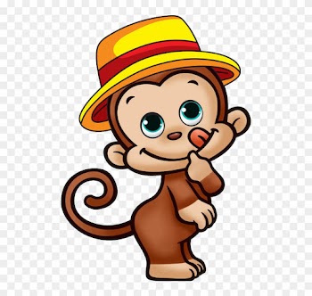 Monkey Cartoon Wedding Invitation - Monkey Cartoon Images Png