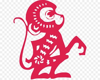 Monkey Chinese New Year Chinese calendar Clip art - Pure paper-cut monkeys 