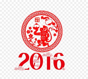 Monkey Chinese New Year Papercutting Chinese zodiac - 2016 Year of the Monkey paper-cut 