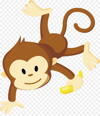 Monkey Clip art - Banana monkey vector 