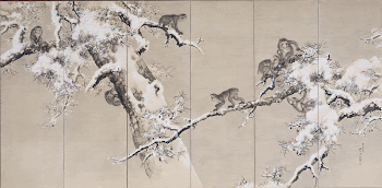 Monkeys in Pine Trees (1853) | Free Photo - rawpixel