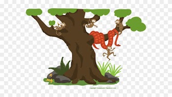 Monkeys In The Tree Clipart