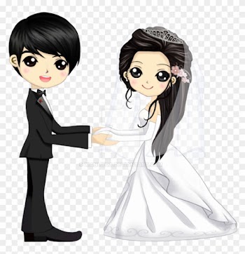 Monmon's Wedding Chibi By Xianlieda - Anime Chibi Wedding Couple