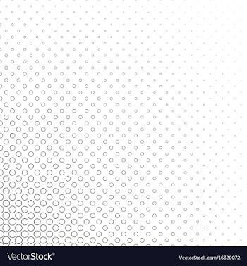 Monochromatic circle corner pattern - geometrical vector image