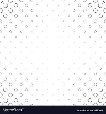 Monochromatic circle pattern - geometric vector image