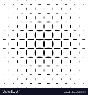 Monochromatic ellipse pattern background vector image