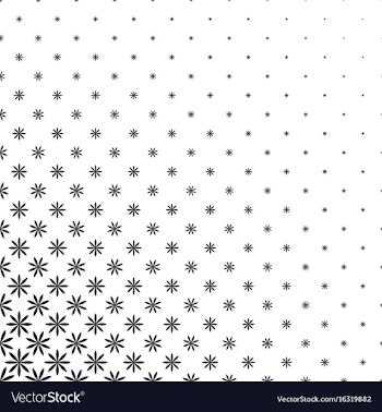 Monochromatic geometric stylized flower pattern vector image