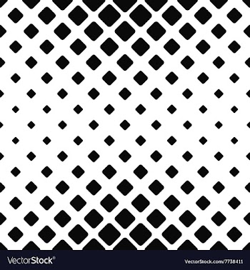 Monochromatic seamless square pattern vector image