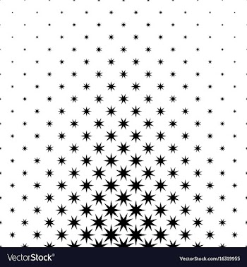 Monochromatic star pattern - abstract background vector image
