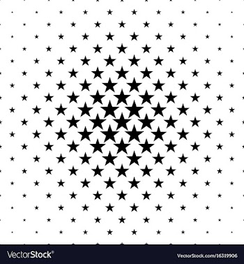 Monochromatic star pattern - background vector image