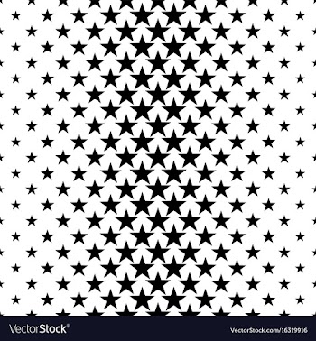 Monochromatic star pattern - background vector image