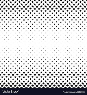 Monochromatic star pattern - background vector image