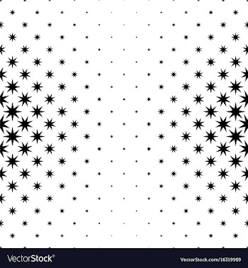 Monochromatic star pattern - background vector image