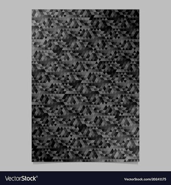 Monochrome abstract brochure template design vector image