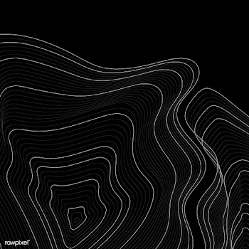 Monochrome abstract contour line illustration | Free stock vector - 554206