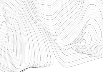 Monochrome abstract contour line illustration | Free stock vector - 554208