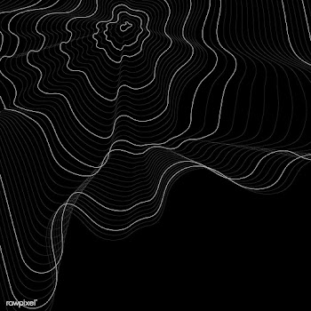 Monochrome abstract contour line illustration | Free stock vector - 554216