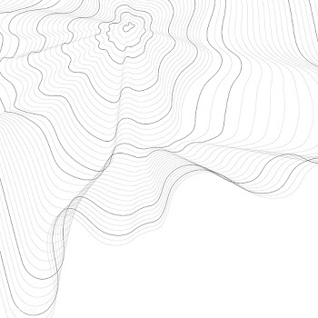 Monochrome abstract contour line illustration | Free stock vector - 554218