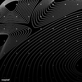 Monochrome abstract contour line illustration | Free stock vector - 554224